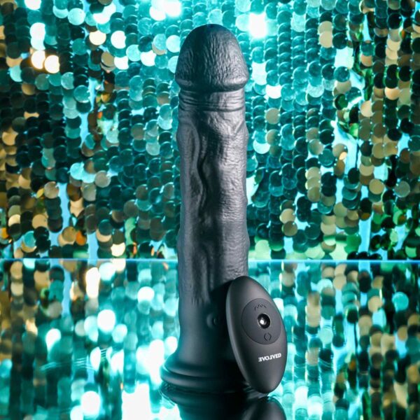 Evolved - Black Thunder Vibrerende Dildo - 25 cm - Afbeelding 3