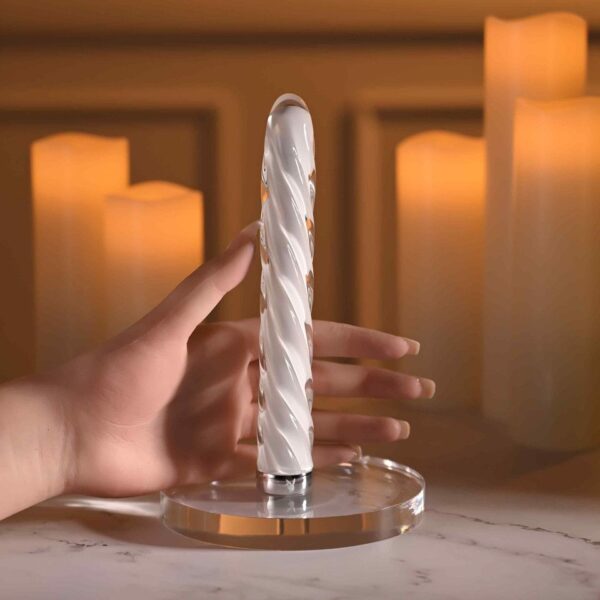 Playboy - In A Twist Glazen Vibrator - Afbeelding 3