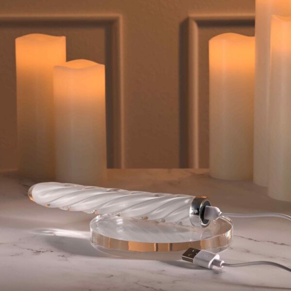 Playboy - In A Twist Glazen Vibrator - Afbeelding 4