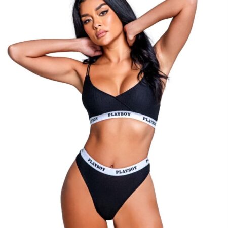 Playboy Lingerie - Lifestyle 2-Delige Set - Zwart