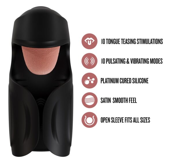 M for Men - Lickety Split Masturbator - Zwart - Afbeelding 3