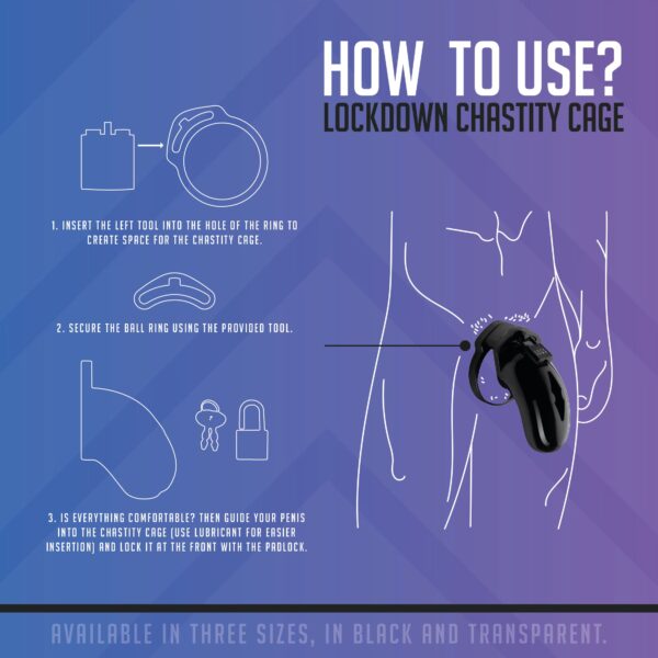 Lockdown Kuisheidskooi Transparant - Medium - Afbeelding 2