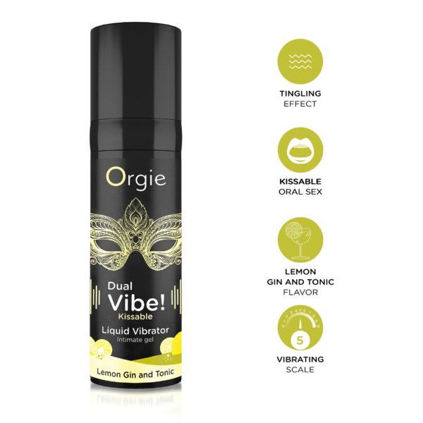Orgie - Dual Vibe Liquid Vibrator Lemon Gin & Tonic - Afbeelding 2