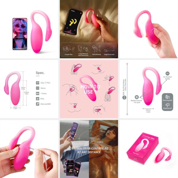 Magic Motion - Flamingo Max Vibrerend Ei en Kegeltrainer in 1 - Roze - Afbeelding 12
