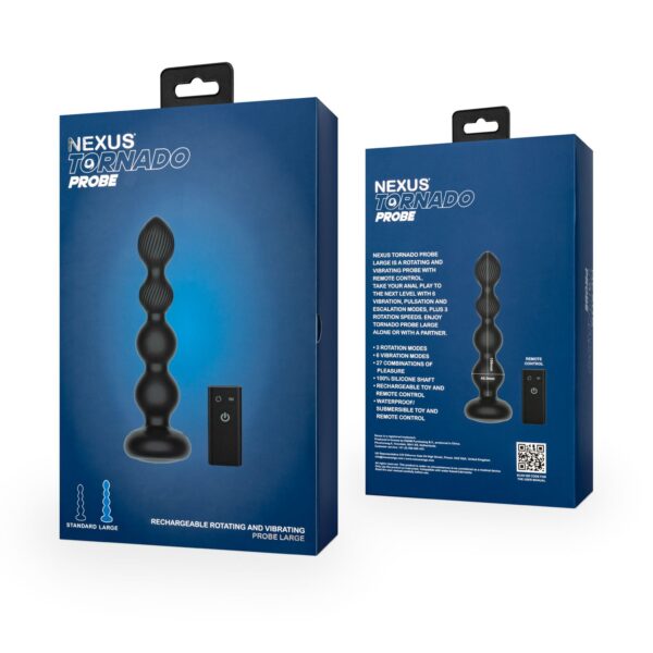 Nexus - Tornado Roterende Beaded Anaal Plug - Large - Afbeelding 8