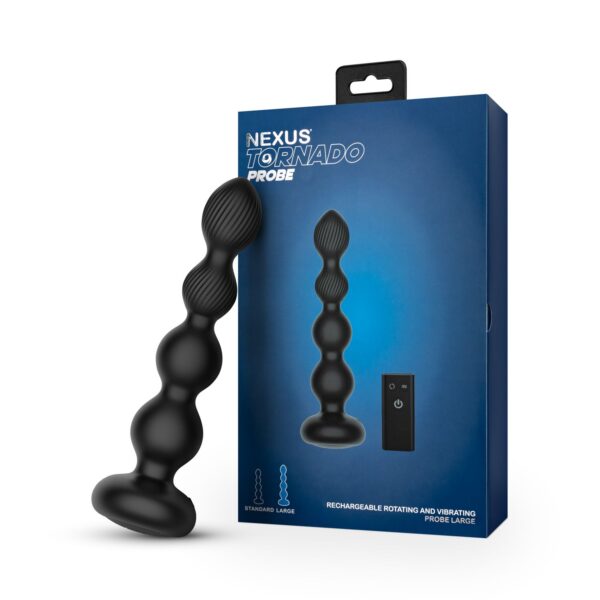 Nexus - Tornado Roterende Beaded Anaal Plug - Large - Afbeelding 7