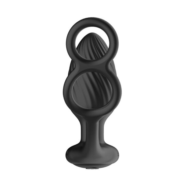 Nexus - Tornado Roterende Anaal Plug met Cock & Ball Rings - Afbeelding 3