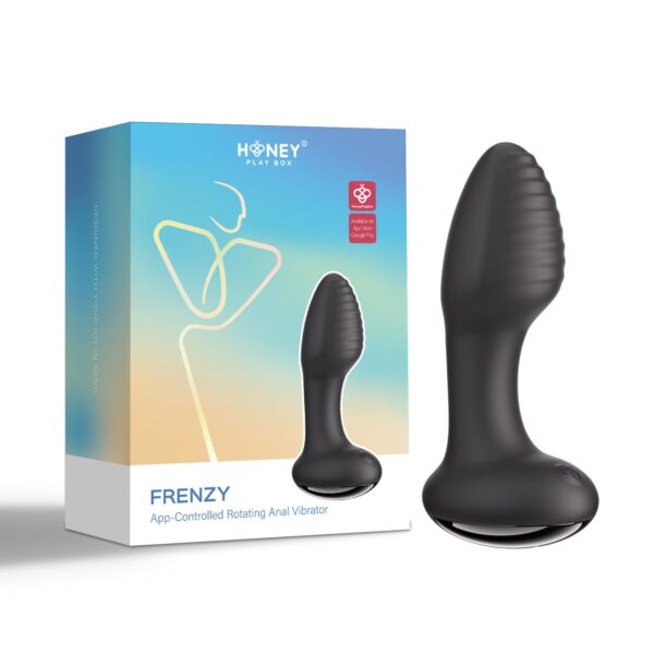 HoneyPlayBox - Frenzy-Pressure Sensing App-Controlled Rotating Butt Plug Bl - Afbeelding 7