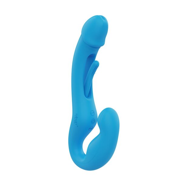 HoneyPlayBox - Harmony Duo App-bestuurde Strapless Strap-on - Blauw - Afbeelding 4