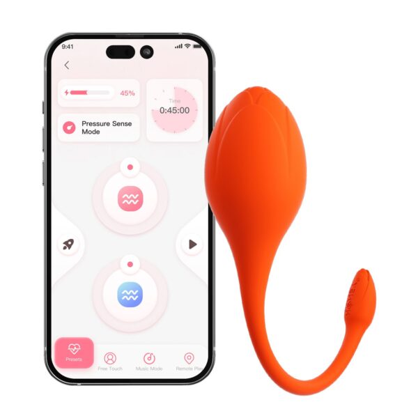 HoneyPlayBox - LILI App-bestuurde Eivibrator Oranje - Afbeelding 6