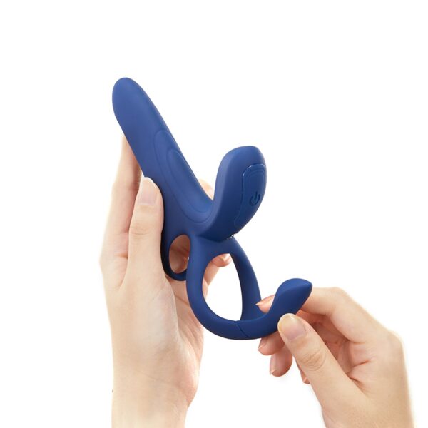 HoneyPlayBox - Pleasure Pivot App-gestuurde Vibrator voor Koppels Blauw - Afbeelding 4