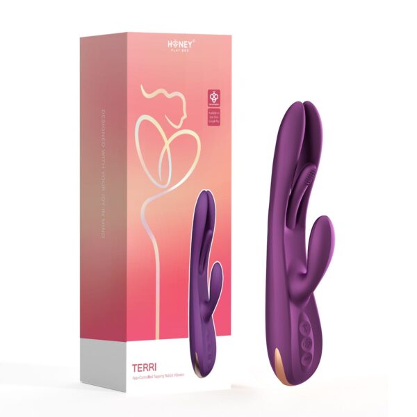 HoneyPlayBox - Terri App-controlled Kinky Finger Tapping Rabbit Vibrator Pu - Afbeelding 2