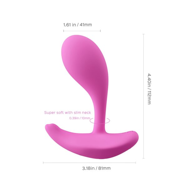 HoneyPlayBox - OLY 2 Draagbare Clitoris- & G-spot Vibrator Met App - Roze - Afbeelding 5