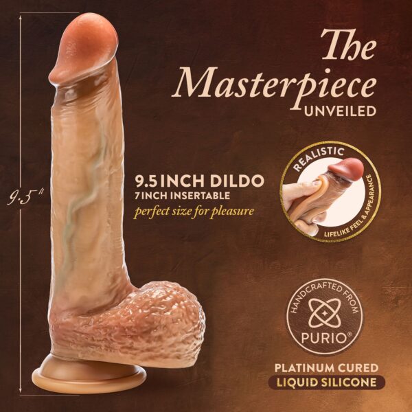 Blush - Renaissance Raphael Dildo met Schuivende Voorhuid - 24 cm - Afbeelding 6