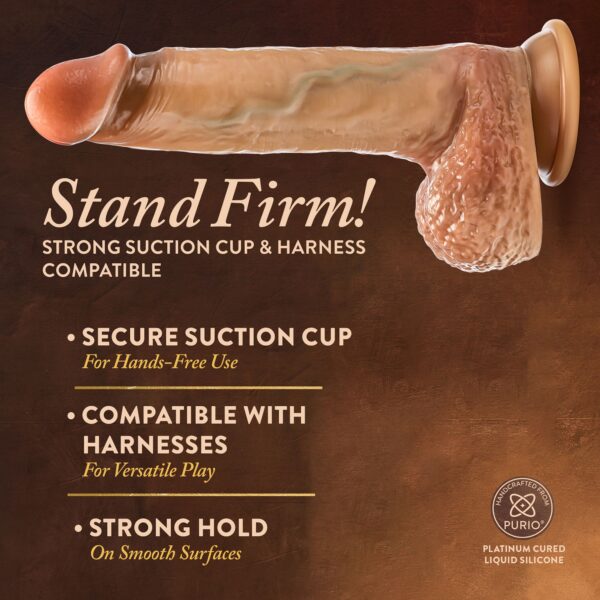 Blush - Renaissance Raphael Dildo met Schuivende Voorhuid - 24 cm - Afbeelding 9