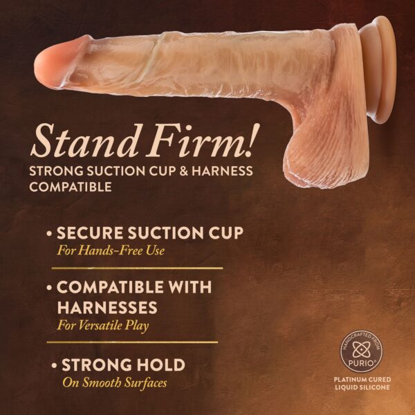 Blush - Renaissance DaVinci Dildo met Schuivende Voorhuid - 20 cm - Afbeelding 6