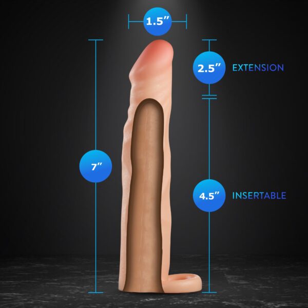 Blush - Performance Plus Siliconen Penis Extender - 6,3 cm - Afbeelding 6