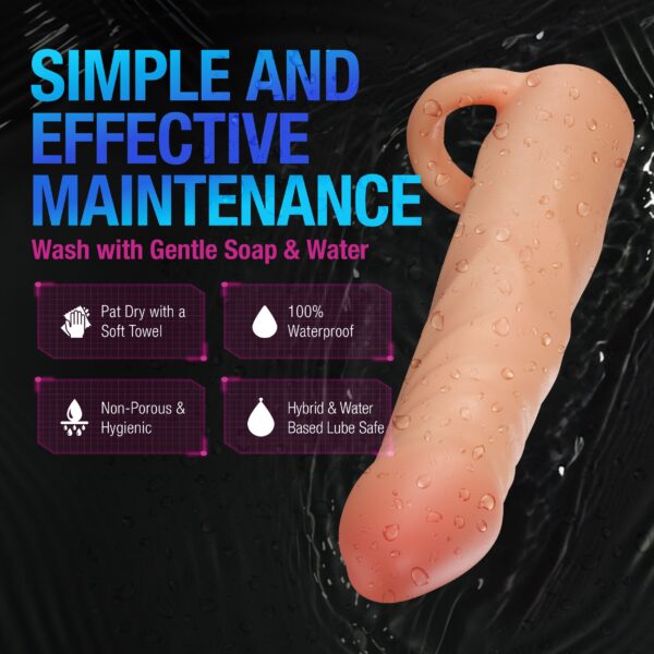 Blush - Performance Plus Siliconen Penis Extender - 6,3 cm - Afbeelding 10