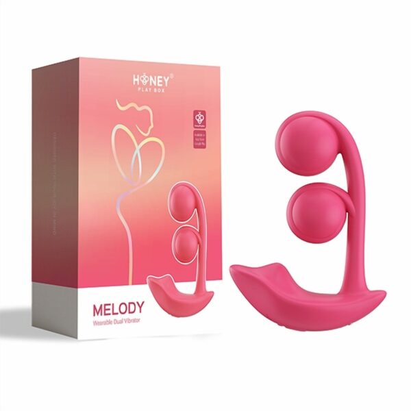 HoneyPlayBox - Melody-Pressure Sensing App-Controlled Twin Balls Clit& G-sp - Afbeelding 2
