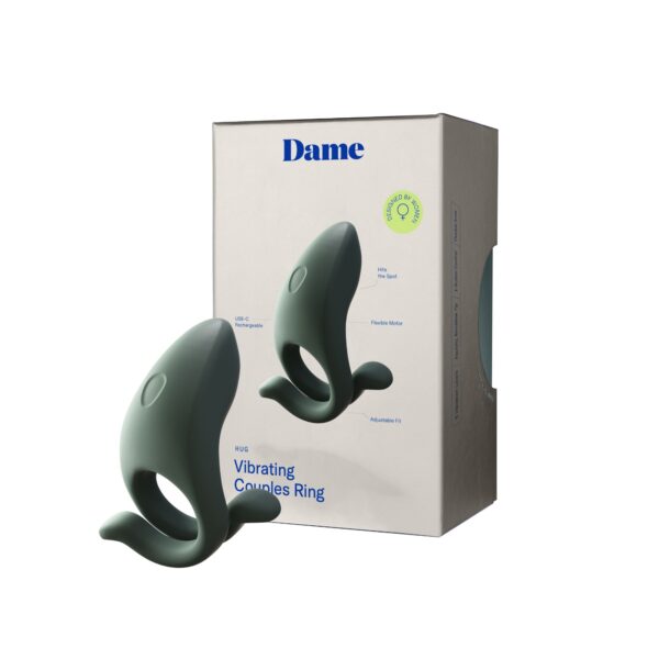Dame - Hug Verstelbare Cockring - Steel Grey - Afbeelding 4