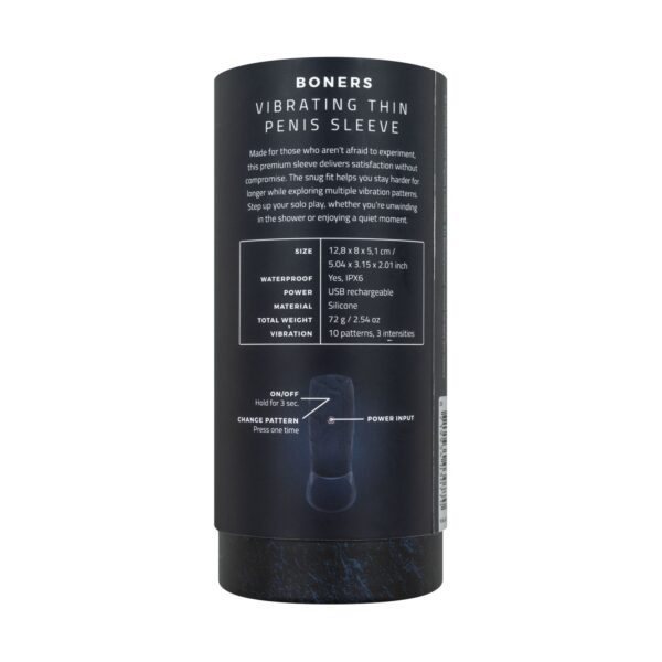 Boners - Vibrerende Penis Sleeve - Blauw - Afbeelding 10