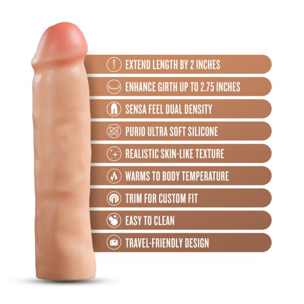 Blush - Performance Plus Tenacity Penis Xtender Siliconen - 5 cm - Afbeelding 8