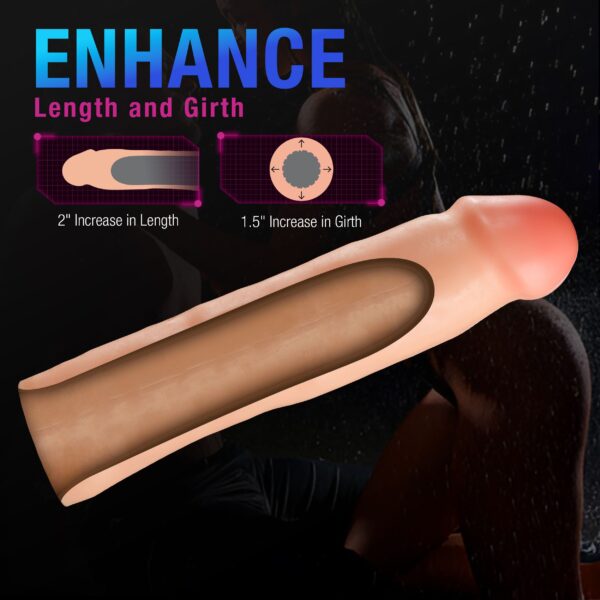Blush - Performance Plus Tenacity Penis Xtender Siliconen - 5 cm - Afbeelding 9