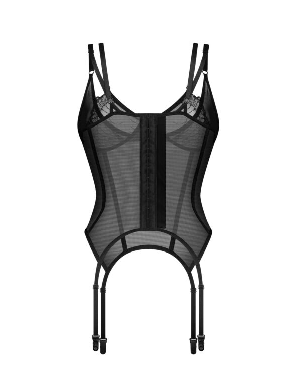 Obsessive - Arrowel Korset - Zwart - Afbeelding 5