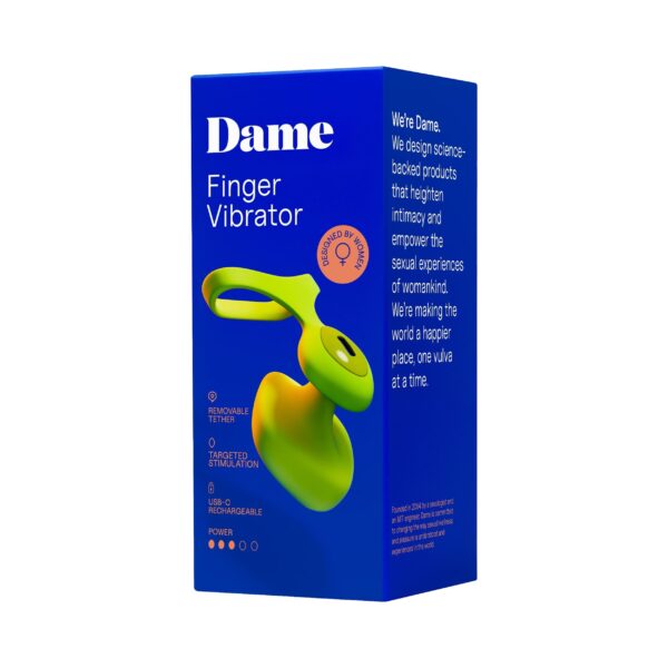 Dame - Fin 2.0 Vinger Vibrator - Citrus - Afbeelding 3