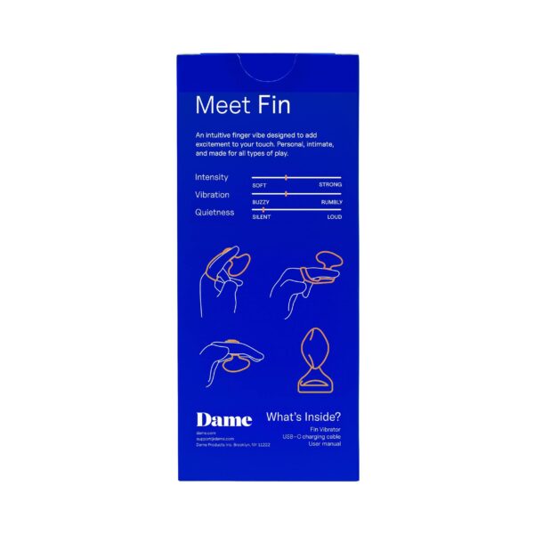 Dame - Fin 2.0 Vinger Vibrator - Citrus - Afbeelding 4