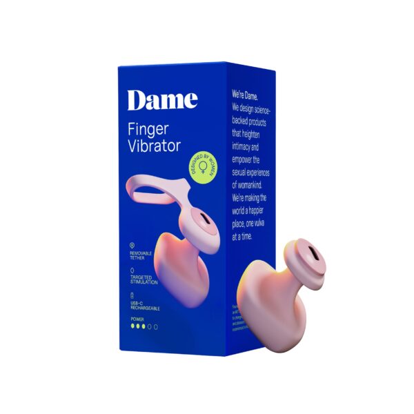 Dame - Fin 2.0 Vinger Vibrator - Quartz - Afbeelding 2