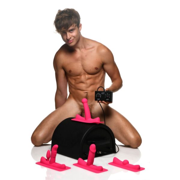 LOVE BOTZ - 50X Saddle Pro Sex Machine met 4 Opzetstukken - Zwart - Afbeelding 18